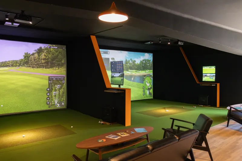 Simulateur Trackman en action